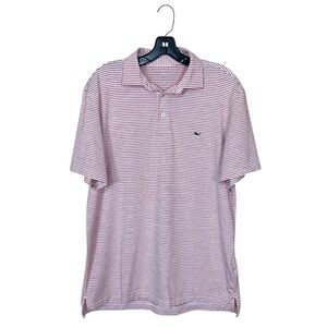 EUC Vineyard Vines Men's “Bradley Stripe” Sankaty Performance Polo